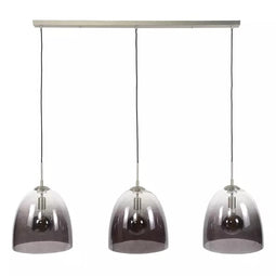 AnLi Style Hanglamp 3xØ33 shaded ovaal glas