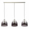 AnLi Style Hanglamp 3xØ33 shaded ovaal glas