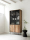 MUST Living Side table Trophy,45xØ34 cm, suar wood, black with natural cracks