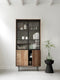 MUST Living Side table Trophy,45xØ34 cm, suar wood, black with natural cracks