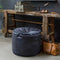 Shabbies Poef Ginger Africa Leder Superblack