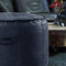 Shabbies Poef Ginger Africa Leder Superblack