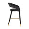Richmond Barstoel Gia antraciet velvet fire retardant (FR-Quartz 801 Antraciet)