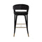 Richmond Barstoel Gia antraciet velvet fire retardant (FR-Quartz 801 Antraciet)