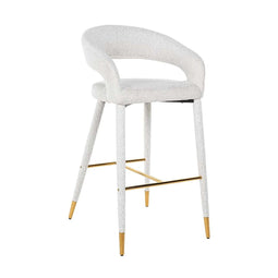Richmond Barstoel Gia white bouclé fire retardant (FR-Copenhagen 900 Bouclé White)