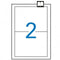 Klevende etiketten Apli 100 Lakens Wit 175 x 135 mm
