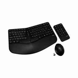 Toetsenbord en draadloze muis V7 CKW400ES Zwart Spaans Qwerty Spaans