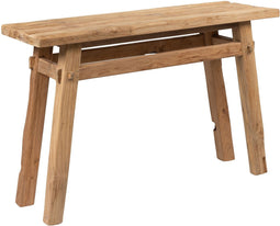 MUST Living Console table Tuscany,80x120x40 cm, rustic recycled teakwood, top 4 cm