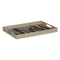 Snackdienblad PVC Kristal Abstract 45 x 31 x 4,2 cm (2 Stuks)