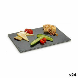 Snackdienblad Zwart Raad van bestuur 30 x 0,5 x 20 cm (24 Stuks)