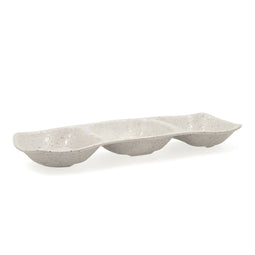 Snackdienblad Bidasoa Ikonic Grijs Plastic Melamine 28,6 x 10,9 x 3,1 cm (12 Stuks) (Pack 12x)