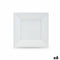 Set van herbruikbare borden Algon Wit Plastic 18 x 18 x 1,5 cm (36 Stuks)