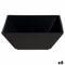 Saladekom Stoneware Zwart Keramisch 22 x 22 x 9 cm (6 Stuks)