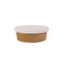 Set van trays Algon Met deksel Wegwerp Kraftpapier 5 Onderdelen 500 ml (12 Stuks)