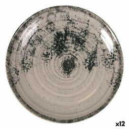 Dessertbord La Mediterránea Aspe Grijs Ø 19,8 x 2,7 cm (12 Stuks)