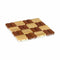 Placemat Set Vierkant Bamboe Bruin 13 x 2 x 13 cm (24 Stuks)