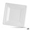 Bordenset Algon Wegwerp Wit Suikerriet Vierkant 16 cm (12 Stuks)