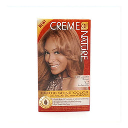 Permanente Kleur Argan Color Creme Of Nature Light Caramel Brown 9.2