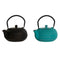 Theepot DKD Home Decor Blauw Zwart Ijzer 700 ml (2 Stuks)