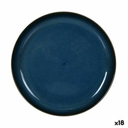 Snackdienblad La Mediterránea Chester Blauw Rond 19,6 x 2,2 cm (18 Stuks)