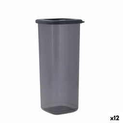 Tin Quid City Met deksel 1,75 L Grijs Plastic (12 Stuks)