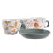 Set van Kopje met Schotel DKD Home Decor Porselein Multicolour 90 ml