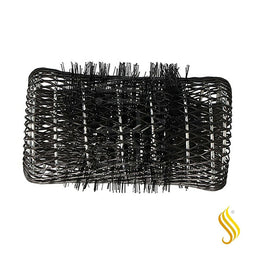 Haarrollen Eurostil 40 mm Zwart 6 Stuks