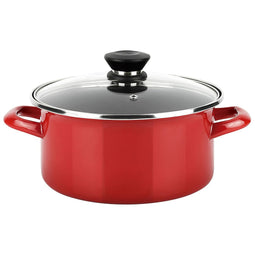 Kookpot FAGOR Optimax Rood Geëmailleerd Staal (Ø 24 x 13 cm)