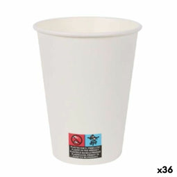 Glazenset Algon Karton Wegwerp Wit 36 Stuks (12 Onderdelen)