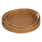 Dienblad Natuurlijk Bamboe 44,5 x 44,5 x 8,5 cm (2 Stuks)