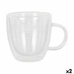 Mokkenset Santa Clara Thermisch 150 ml Borosilicaatglas 2 Onderdelen (2 Stuks)