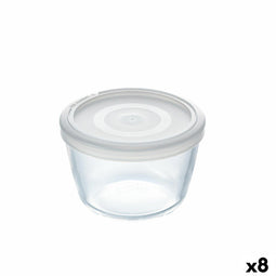 Ronde Lunchtrommel met Deksel Pyrex Cook&freeze 600 ml 12 x 12 x 9 cm Transparant Glas Siliconen...