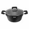 Kookpot met Glazen Deksel Quttin Grand Chef 3 mm 37 x 24 x 13 cm (4 Stuks)