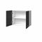 Kast 60 x 30 x 58 cm Grijs Wit