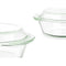 Kookpot met Deksel Transparant Borosilicaatglas 2 L (8 Stuks)