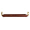 Dienblad DKD Home Decor Bruin Gouden Aluminium Acacia 37 x 20 x 7 cm