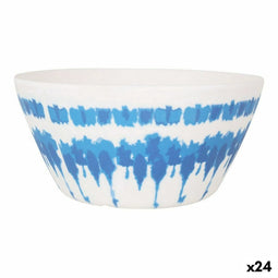 Saladekom Santa Clara Tie-Dye Blauw Wit Melamine (24 Stuks)
