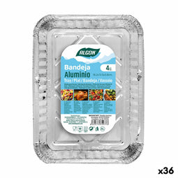 Set van trays Algon Rechthoekig 18,2 x 13,5 x 3,8 cm (36 Stuks)