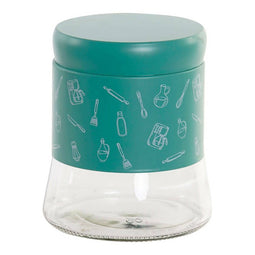 Tin DKD Home Decor Munt 11 x 11 x 13,5 cm Kristal Roestvrij staal Groen