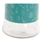 Tin DKD Home Decor Munt 11 x 11 x 13,5 cm Kristal Roestvrij staal Groen