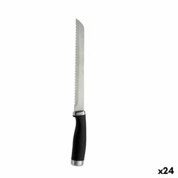 Gekarteld mes Roestvrij staal Plastic 24 Stuks