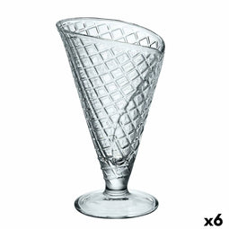 Glas voor ijs en milkshakes Bormioli Rocco Glas (210 ml) (6 Stuks)