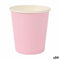 Glazenset Algon Wegwerp Karton Roze 20 Onderdelen 120 ml (24 Stuks)