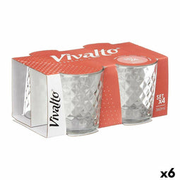 Glazenset Diamant Transparant Glas 360 ml (6 Stuks)