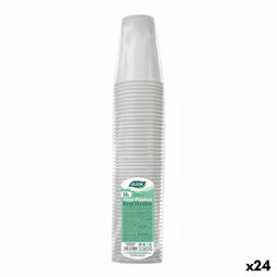Set van herbruikbare glazen Algon Wit 24 Stuks 300 ml (50 Onderdelen)