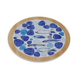 Placemat Versa Vissen Kurk Keramisch 20 x 20 cm