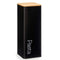 Metalen Blik Pasta Zwart Metaal 8 x 26,5 x 8 cm (6 Stuks)