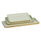 Snackdienblad 47 x 20,5 x 2 cm Gouden Groen Ijzer 3 Onderdelen