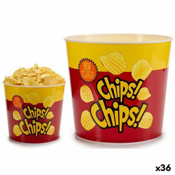 Aperitiefschaaltje Friet Polypropyleen 6,8 L 24,5 x 21,5 x 24,5 cm (36 Stuks)