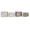 Set van trays DKD Home Decor Natuurlijk Boeddha Multicolour Orientaals 40 x 30 x 6 cm Hout MDF (2...